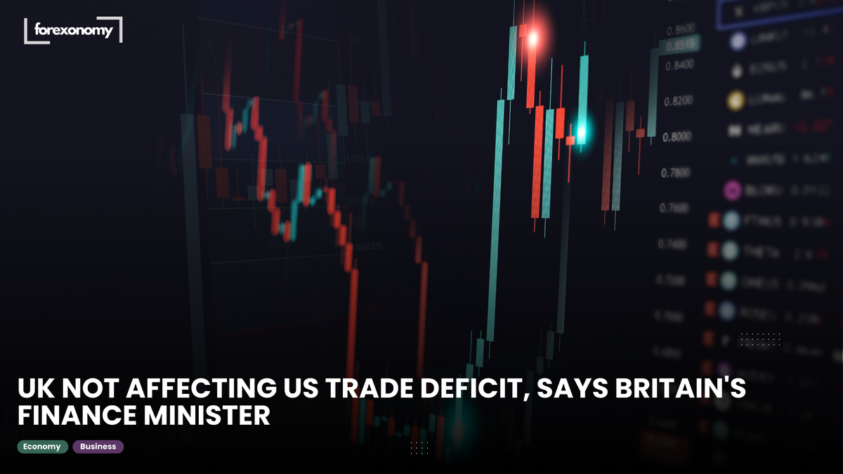 UK NOT AFFECTING US TRADE DEFICIT, SAYS BRITAIN'S FINANCE MINISTER