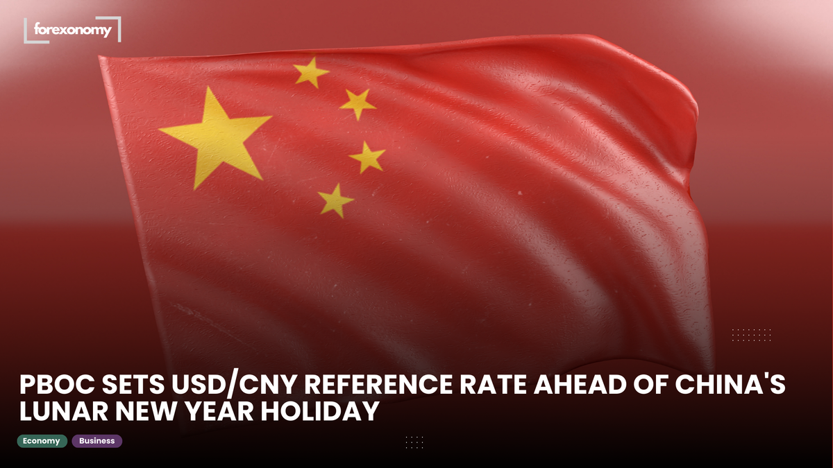 PBOC SETS USD/CNY REFERENCE RATE AHEAD OF CHINA'S LUNAR NEW YEAR HOLIDAY