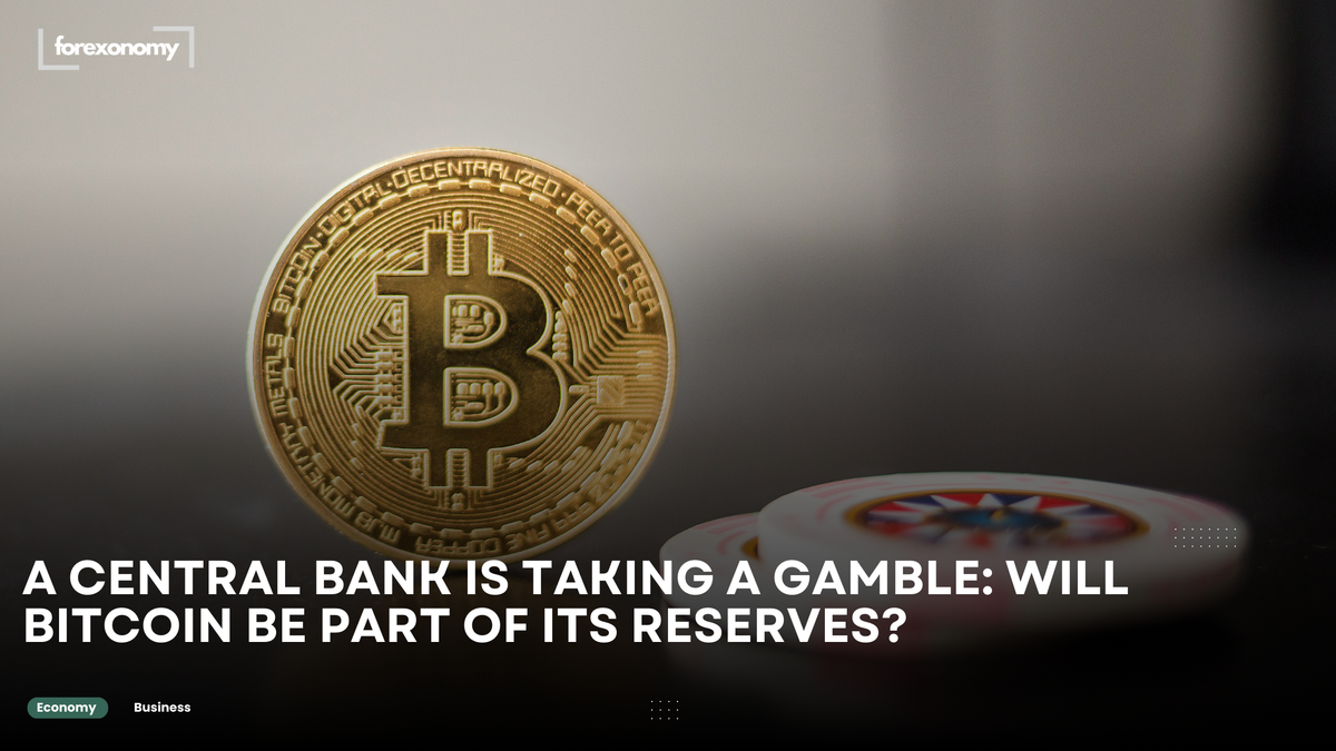 A CENTRAL BANK IS TAKING A GAMBLE: WILL BITCOIN BE PART OF ITS RESERVES?
