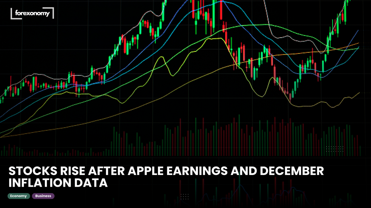 STOCKS RISE AFTER APPLE EARNINGS AND DECEMBER INFLATION DATA