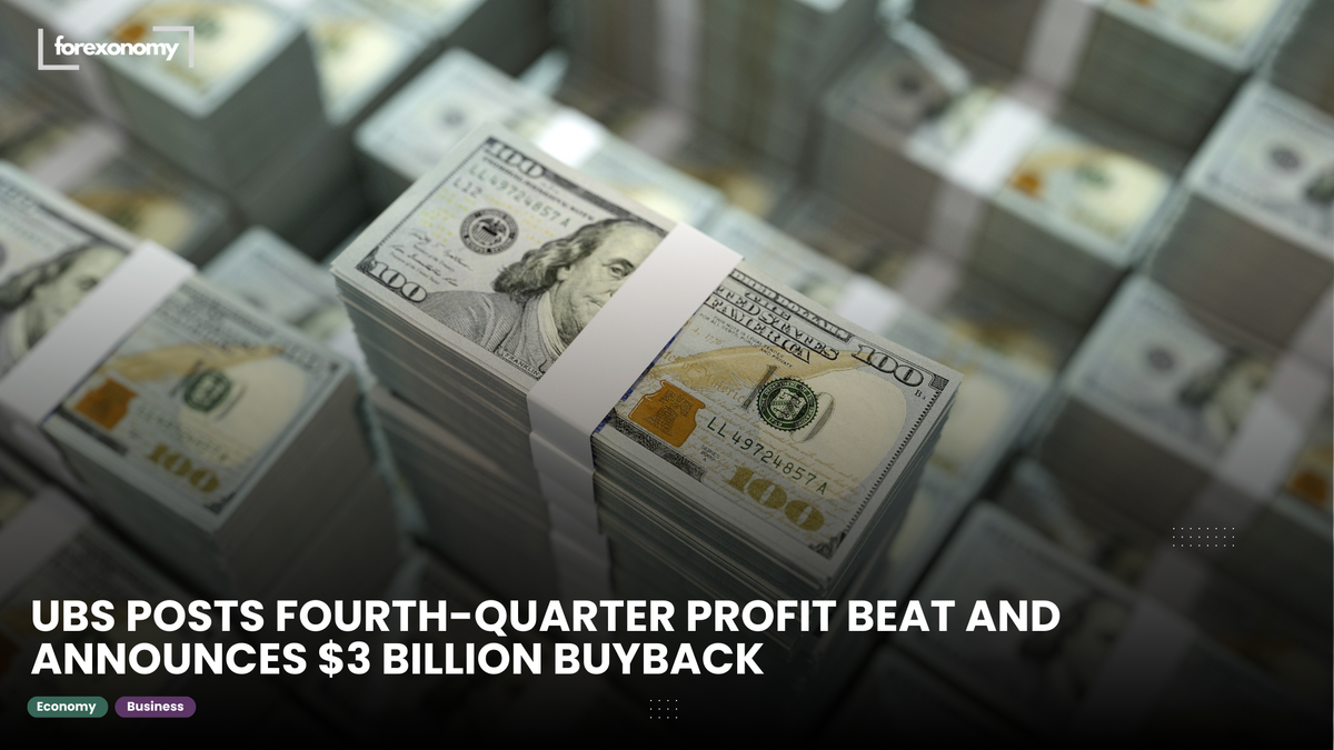 UBS POSTS FOURTH-QUARTER PROFIT BEAT AND ANNOUNCES $3 BILLION BUYBACK