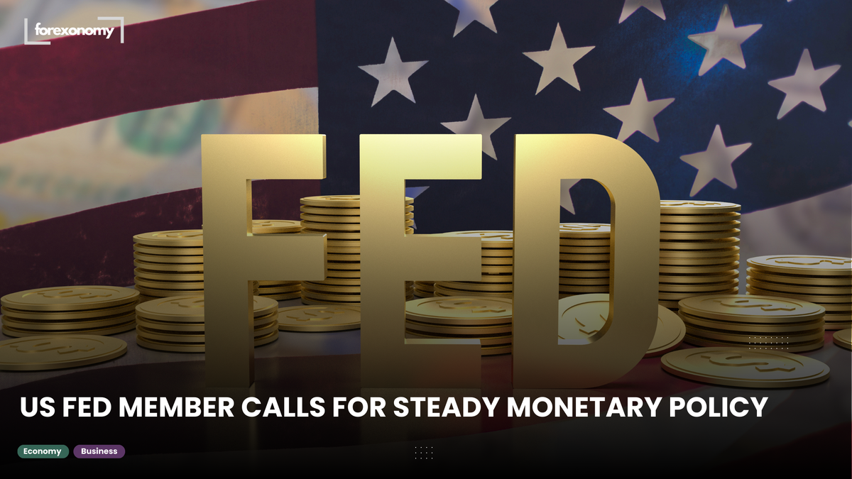 US FED MEMBER CALLS FOR STEADY MONETARY POLICY