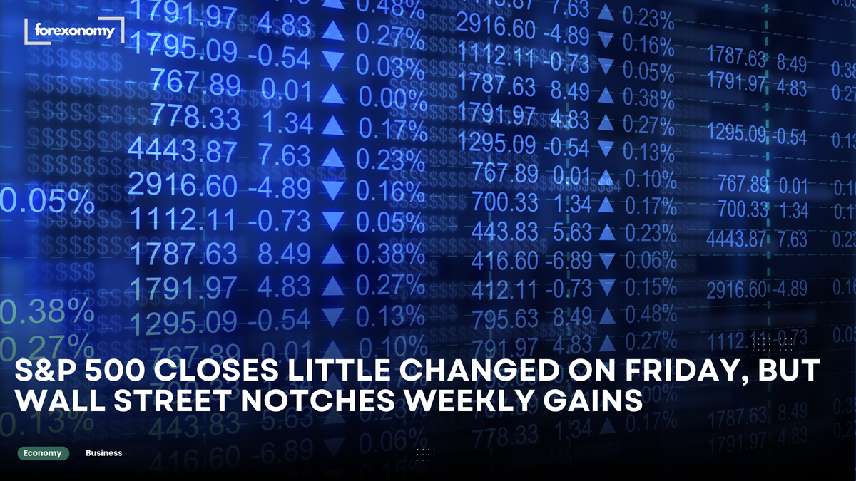 S&P 500 CLOSES LITTLE CHANGED ON FRIDAY, BUT WALL STREET NOTCHES WEEKLY GAINS