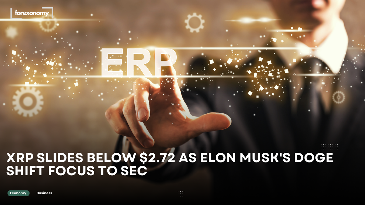 XRP SLIDES BELOW $2.72 AS ELON MUSK'S DOGE SHIFT FOCUS TO SEC