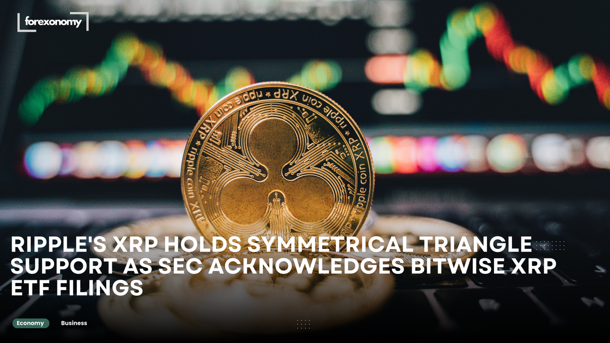 RIPPLE'S XRP HOLDS SYMMETRICAL TRIANGLE SUPPORT AS SEC ACKNOWLEDGES BITWISE XRP ETF FILINGS