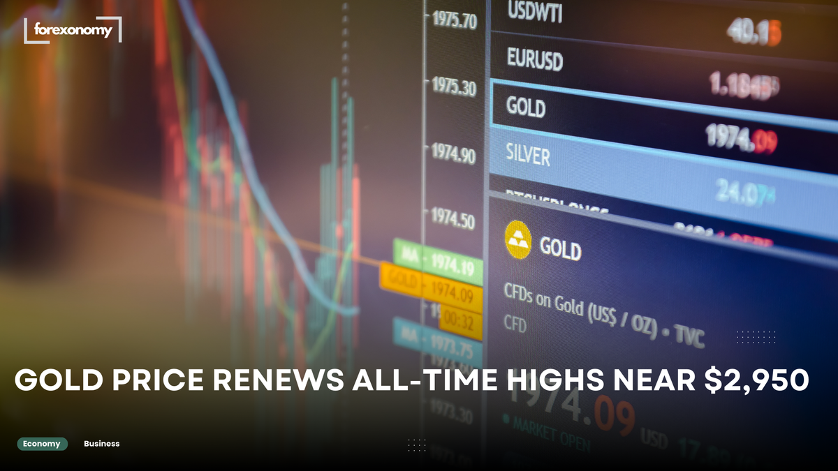 GOLD PRICE RENEWS ALL-TIME HIGHS NEAR $2,950