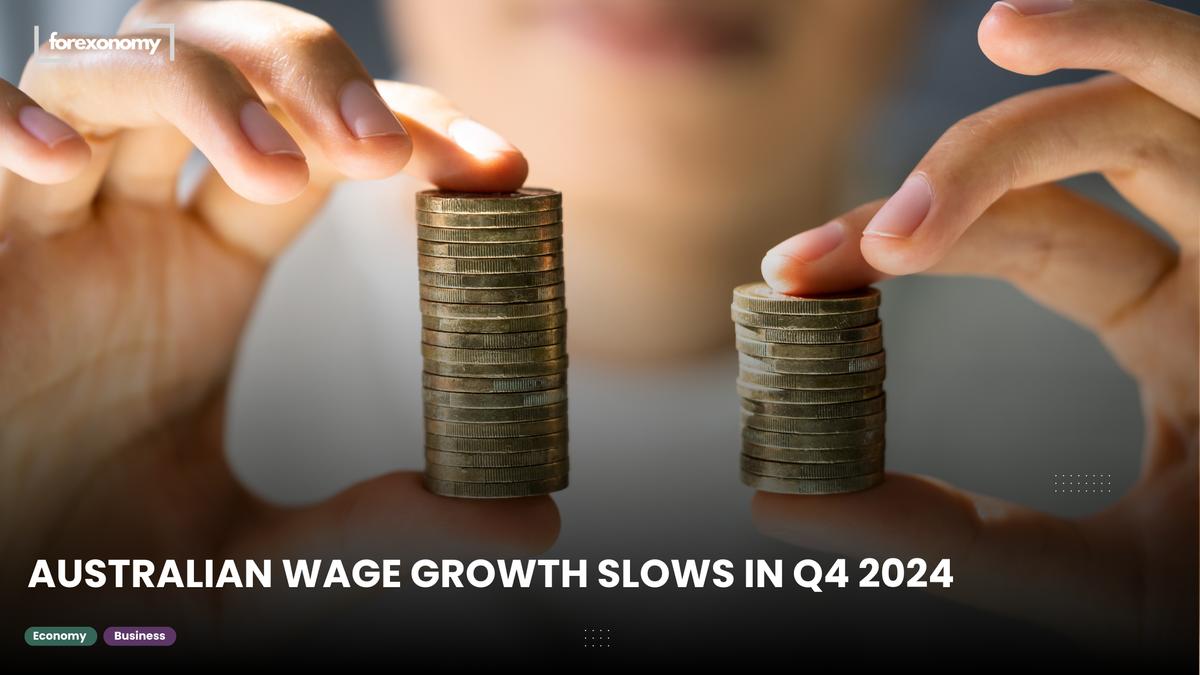 AUSTRALIAN WAGE GROWTH SLOWS IN Q4 2024