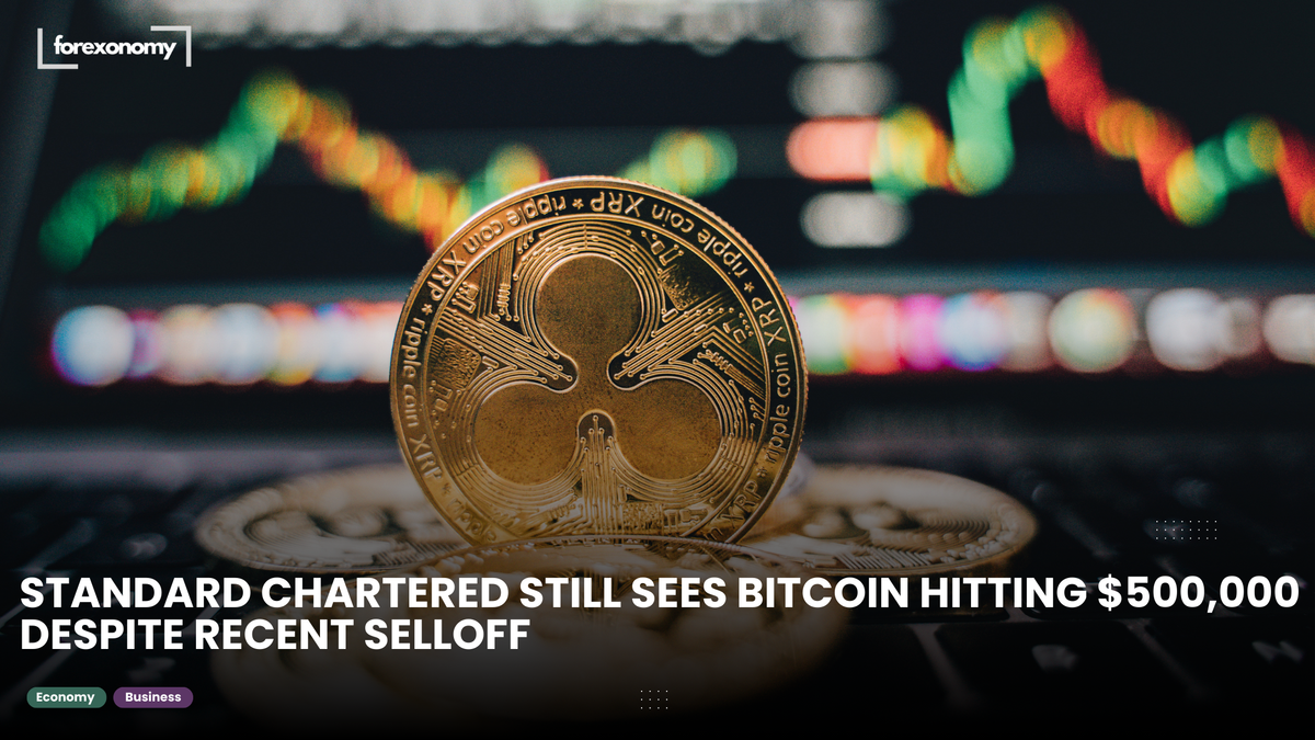 STANDARD CHARTERED STILL SEES BITCOIN HITTING $500,000 DESPITE RECENT SELLOFF