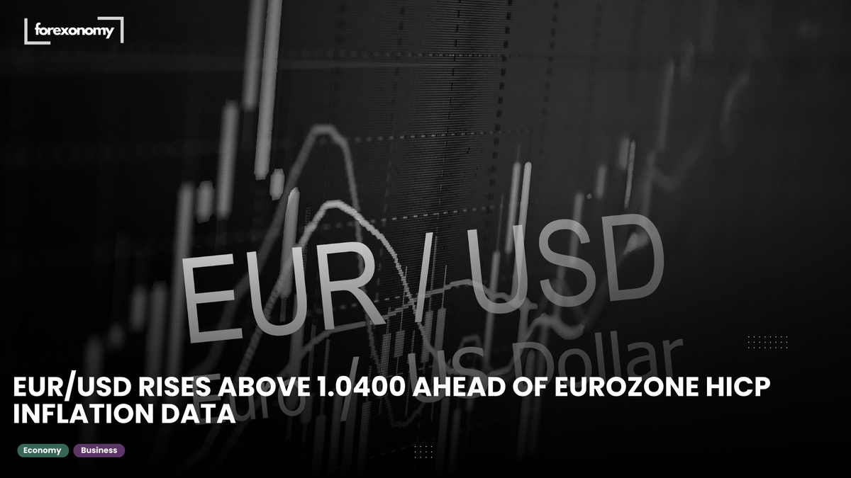 EUR/USD RISES ABOVE 1.0400 AHEAD OF EUROZONE HICP INFLATION DATA