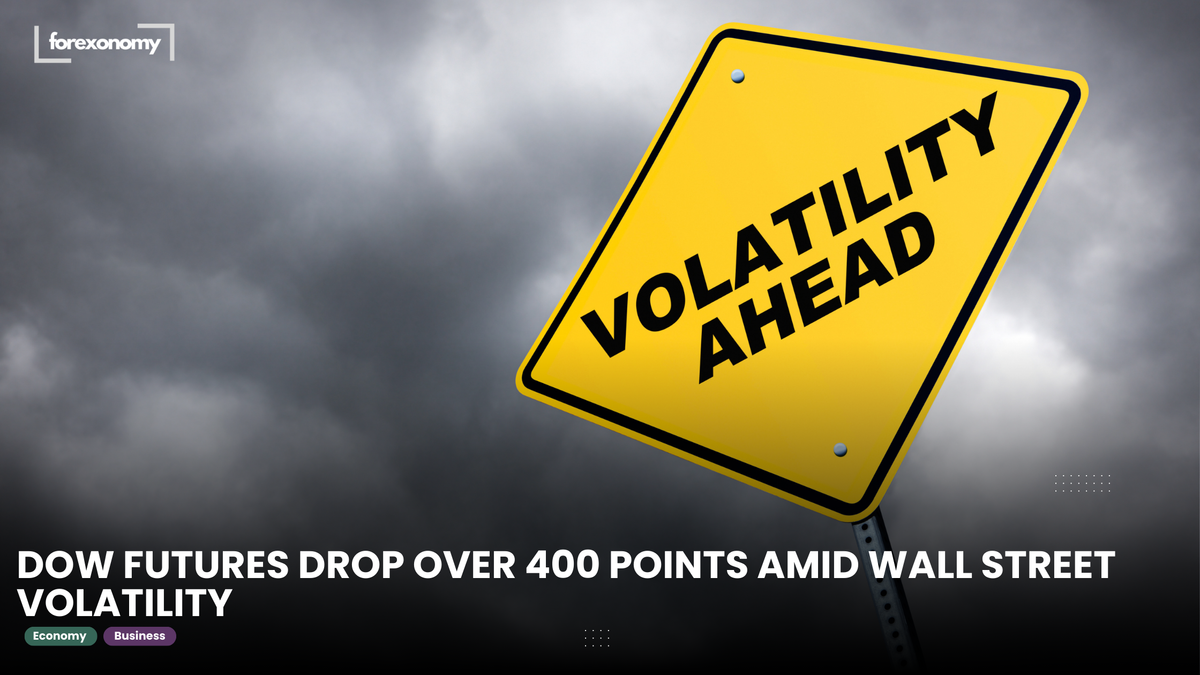 DOW FUTURES DROP OVER 400 POINTS AMID WALL STREET VOLATILITY