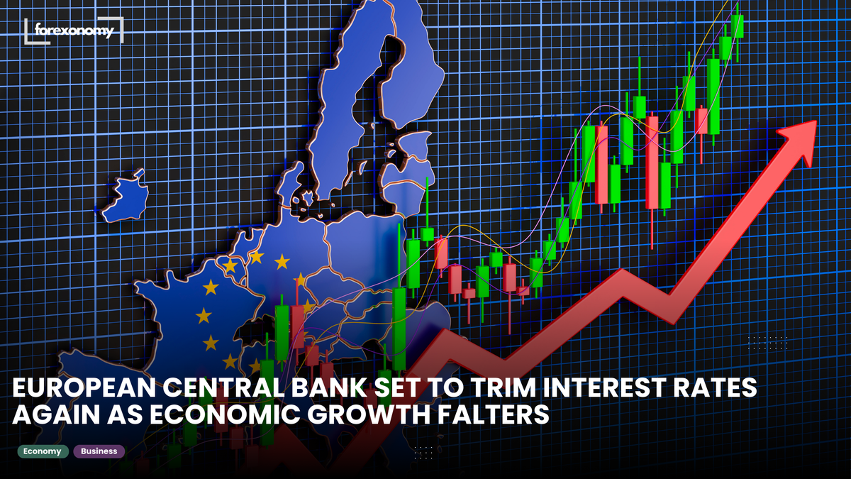 EUROPEAN CENTRAL BANK SET TO TRIM INTEREST RATES AGAIN AS ECONOMIC GROWTH FALTERS