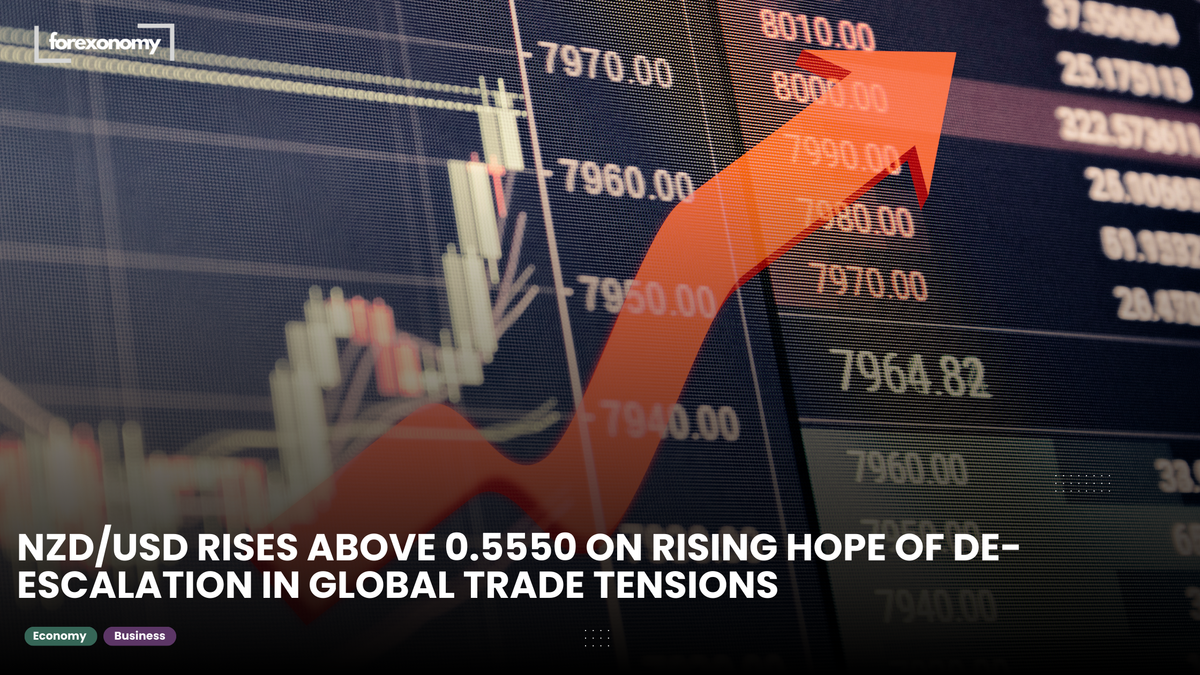 NZD/USD RISES ABOVE 0.5550 ON RISING HOPE OF DE-ESCALATION IN GLOBAL TRADE TENSIONS