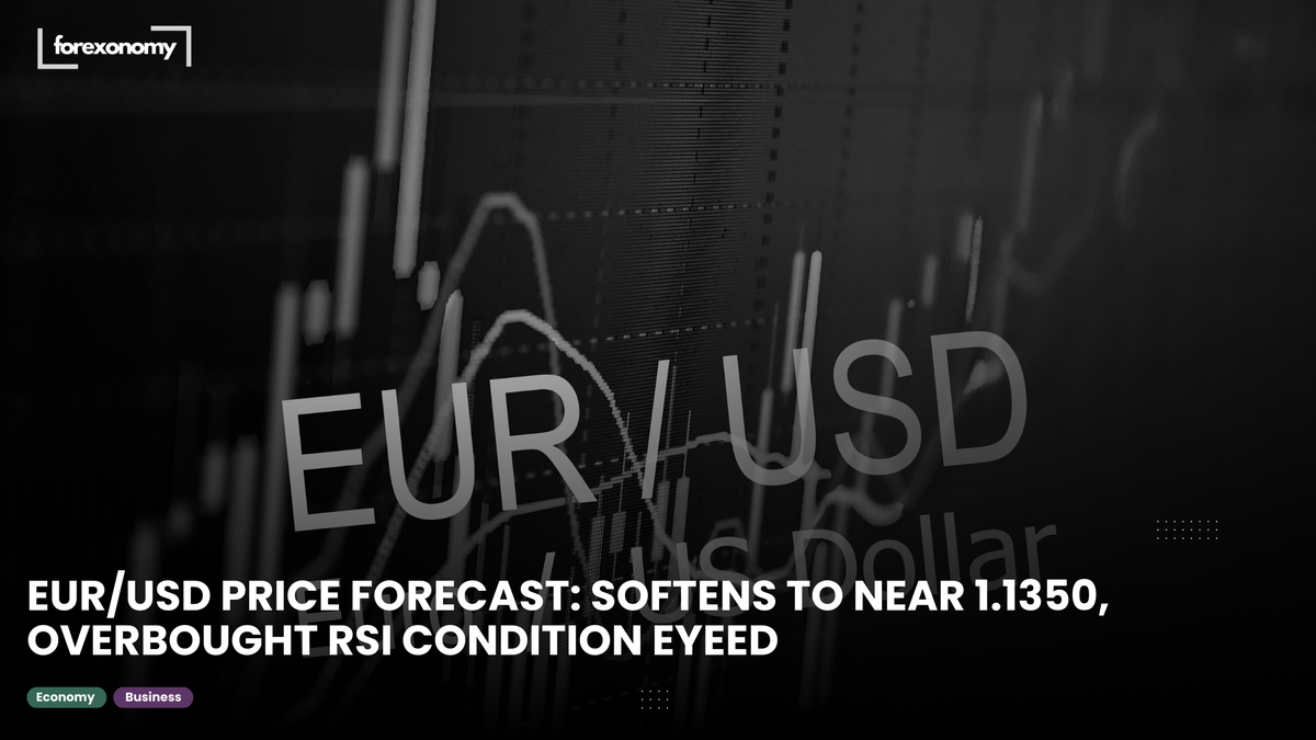 EUR/USD PRICE FORECAST: SOFTENS TO NEAR 1.1350, OVERBOUGHT RSI CONDITION EYEED