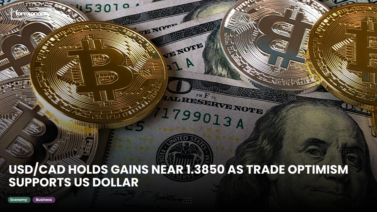 USD/CAD HOLDS GAINS NEAR 1.3850 AS TRADE OPTIMISM SUPPORTS US DOLLAR