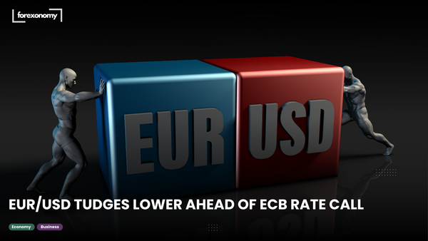 EUR/USD TUDGES LOWER AHEAD OF ECB RATE CALL
