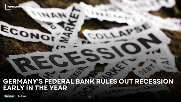 GERMANY'S FEDERAL BANK RULES OUT RECESSION EARLY IN THE YEAR
