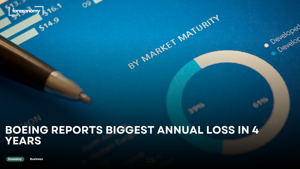 BOEING REPORTS BIGGEST ANNUAL LOSS IN 4 YEARS