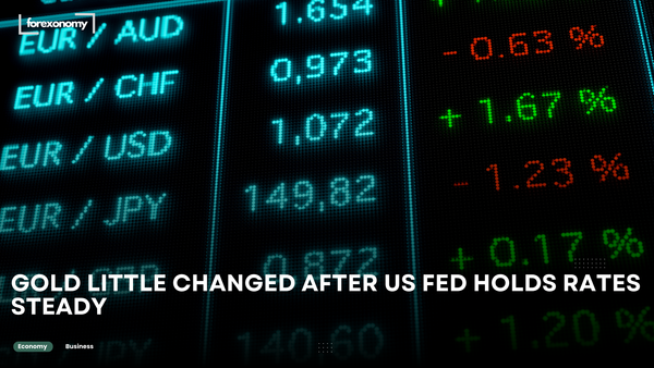 GOLD LITTLE CHANGED AFTER US FED HOLDS RATES STEADY