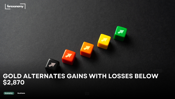 GOLD ALTERNATES GAINS WITH LOSSES BELOW $2,870
