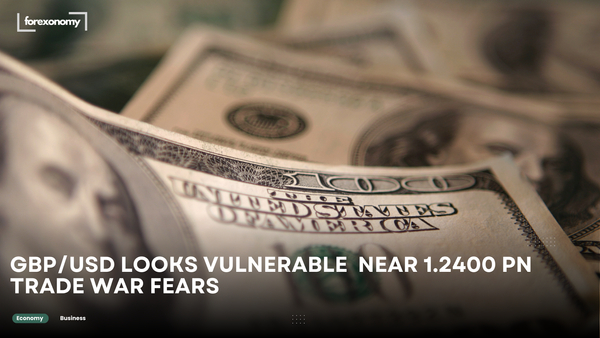 GBP/USD LOOKS VULNERABLE  NEAR 1.2400 PN TRADE WAR FEARS