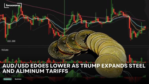 AUD/USD EDGES LOWER AS TRUMP EXPANDS STEEL AND ALIMINUM TARIFFS