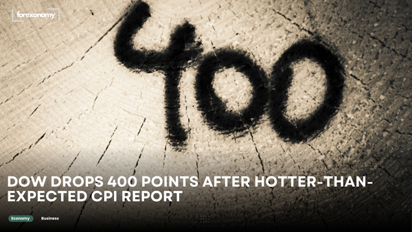 DOW DROPS 400 POINTS AFTER HOTTER-THAN-EXPECTED CPI REPORT