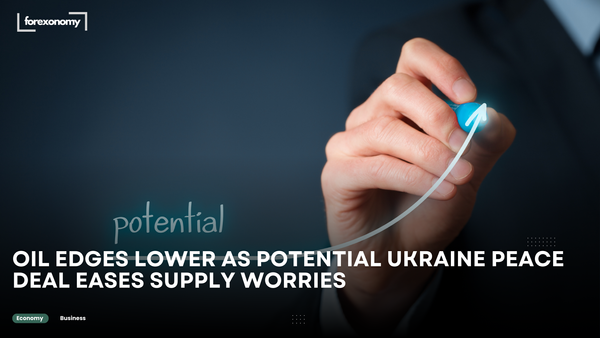 OIL EDGES LOWER AS POTENTIAL UKRAINE PEACE DEAL EASES SUPPLY WORRIES
