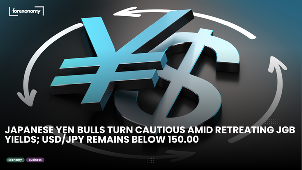 JAPANESE YEN BULLS TURN CAUTIOUS AMID RETREATING JGB YIELDS; USD/JPY REMAINS BELOW 150.00