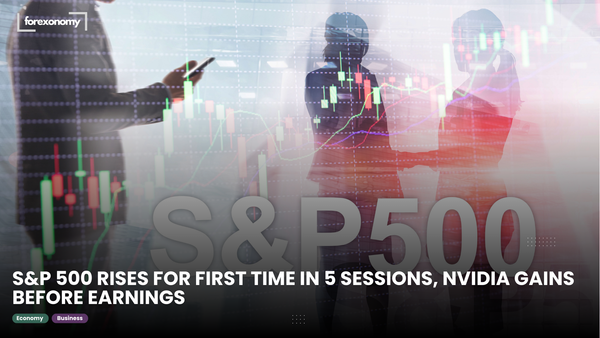 S&P 500 RISES FOR FIRST TIME IN 5 SESSIONS, NVIDIA GAINS BEFORE EARNINGS