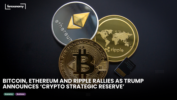 BITCOIN, ETHEREUM AND RIPPLE RALLIES AS TRUMP ANNOUNCES ‘CRYPTO STRATEGIC RESERVE’
