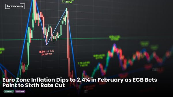 Euro Zone Inflation Dips to 2.4% in February as ECB Bets Point to Sixth Rate Cut