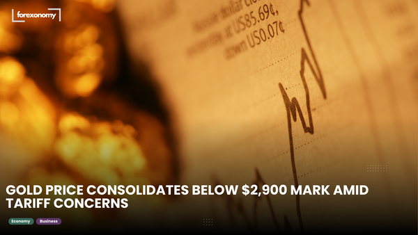 GOLD PRICE CONSOLIDATES BELOW $2,900 MARK AMID TARIFF CONCERNS