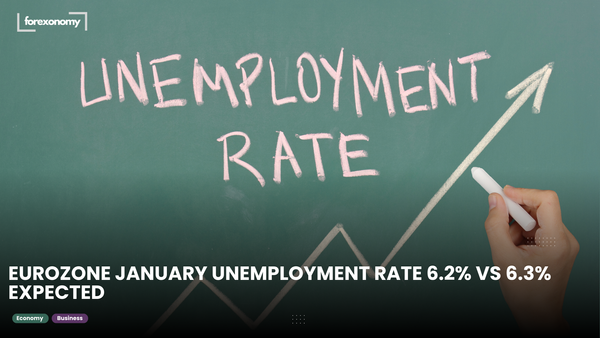 EUROZONE JANUARY UNEMPLOYMENT RATE 6.2% VS 6.3% EXPECTED