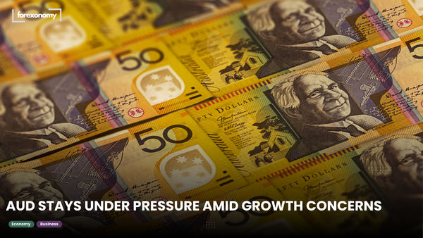 AUD STAYS UNDER PRESSURE AMID GROWTH CONCERNS