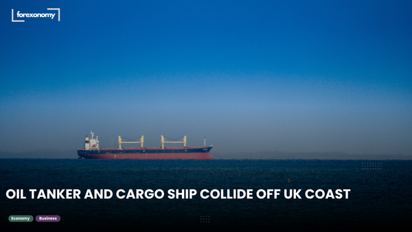 OIL TANKER AND CARGO SHIP COLLIDE OFF UK COAST