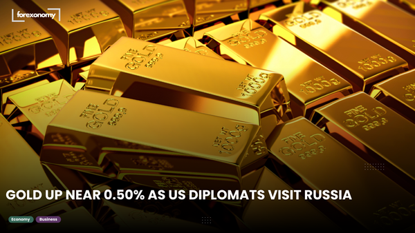 GOLD UP NEAR 0.50% AS US DIPLOMATS VISIT RUSSIA