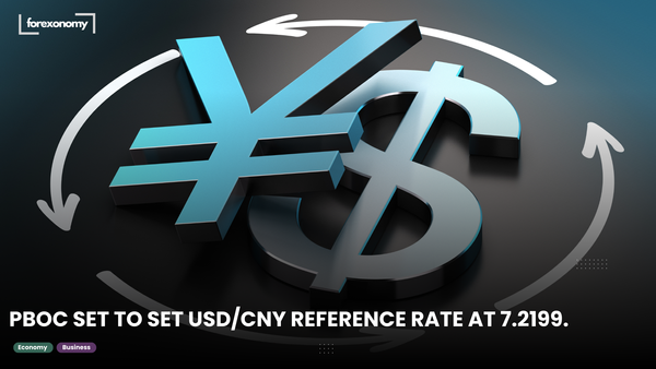 PBOC SET TO SET USD/CNY REFERENCE RATE AT 7.2199.
