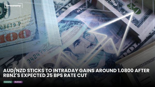 AUD/NZD STICKS TO INTRADAY GAINS AROUND 1.0800 AFTER RBNZ'S EXPECTED 25 BPS RATE CUT