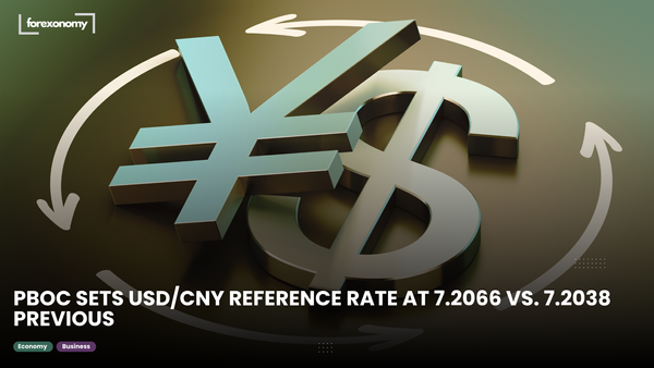 PBOC SETS USD/CNY REFERENCE RATE AT 7.2066 VS. 7.2038 PREVIOUS
