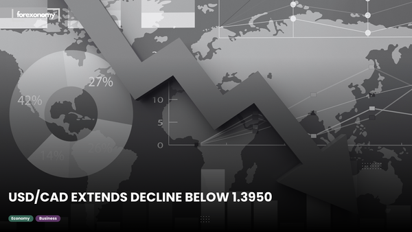 USD/CAD EXTENDS DECLINE BELOW 1.3950