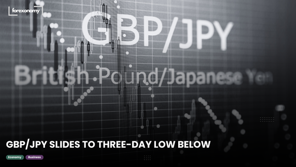 GBP/JPY SLIDES TO THREE-DAY LOW BELOW