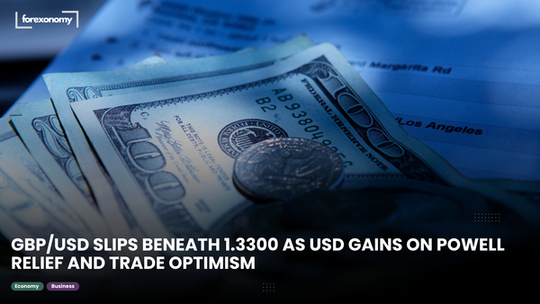 GBP/USD SLIPS BENEATH 1.3300 AS USD GAINS ON POWELL RELIEF AND TRADE OPTIMISM