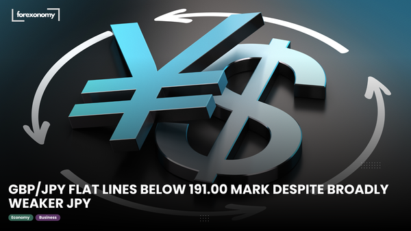 GBP/JPY FLAT LINES BELOW 191.00 MARK DESPITE BROADLY WEAKER JPY