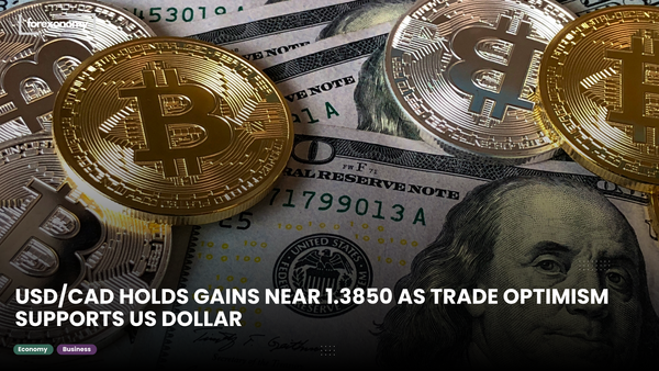 USD/CAD HOLDS GAINS NEAR 1.3850 AS TRADE OPTIMISM SUPPORTS US DOLLAR